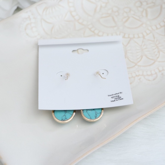Spring Street Turquoise Earrings - Picture 3 of 4
